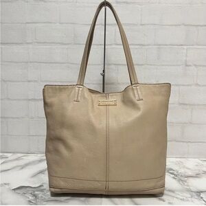 Burberry Tan Leather Tote Bag